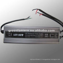 Puissance en aluminium imperméable de commutation du conducteur 150W 12V de LED IP67